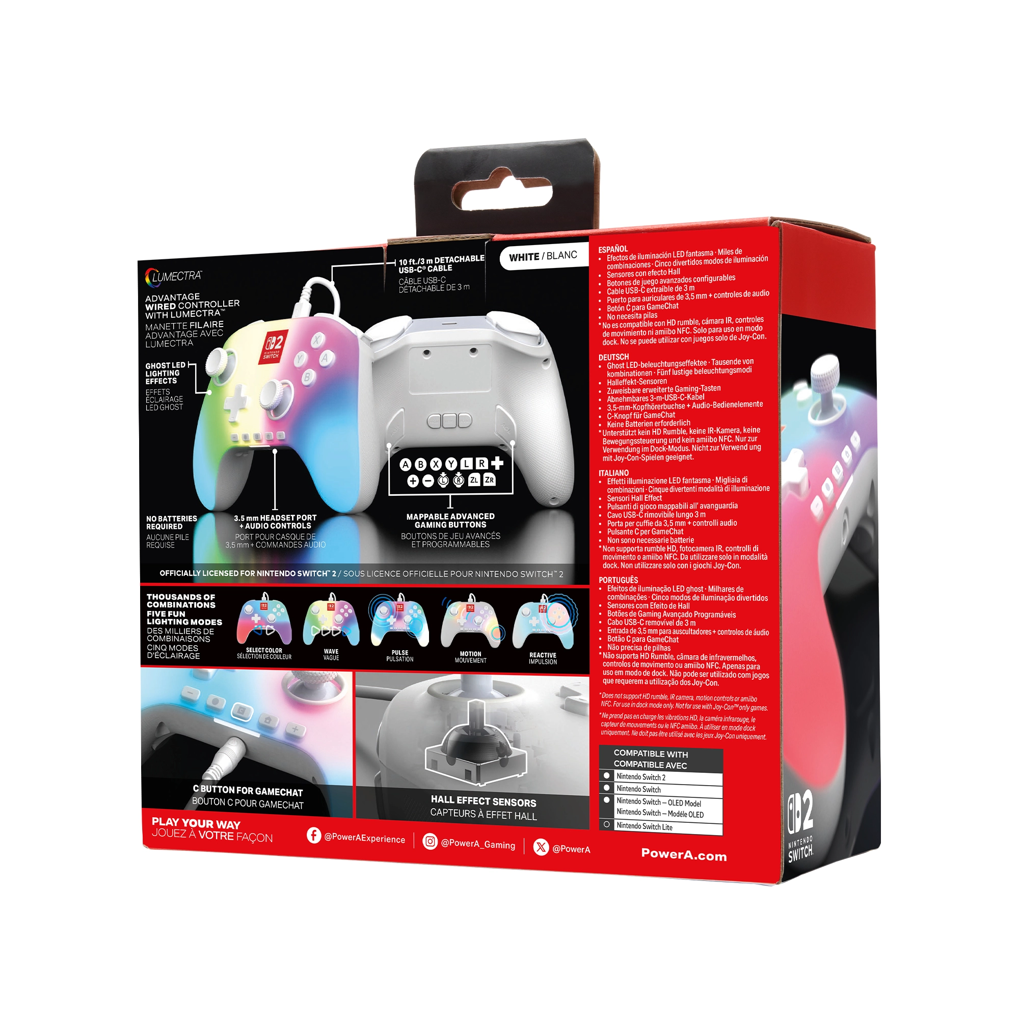 Advantage Lemectra - White Nintendo Switch 2