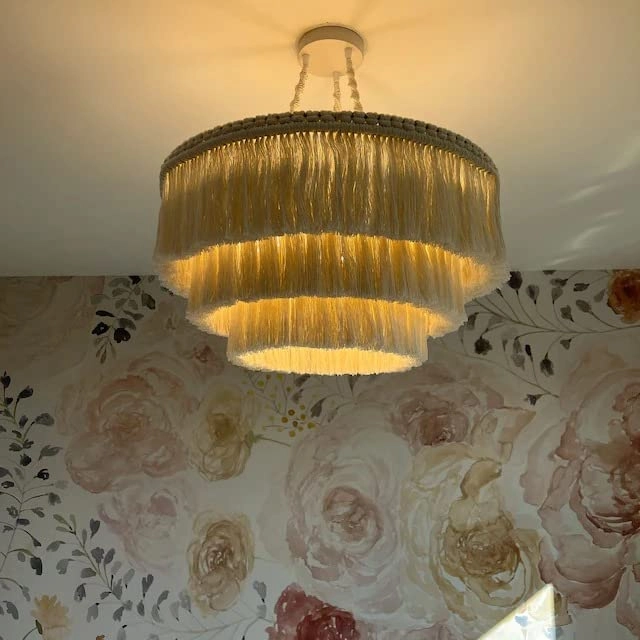 Bohemia Tassel Pendant Light - 3 Lights 23 Inches Wide Colour Creamy White