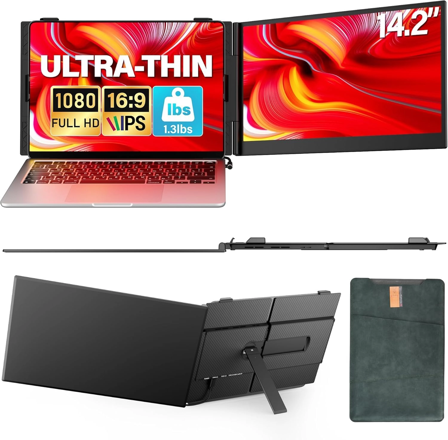 V2COM Laptop Screen Extender - V2S8 14 Inches 1920 x 1080