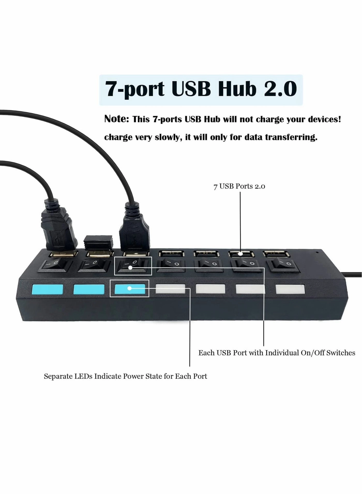 7-Port USB 2.0 Hub