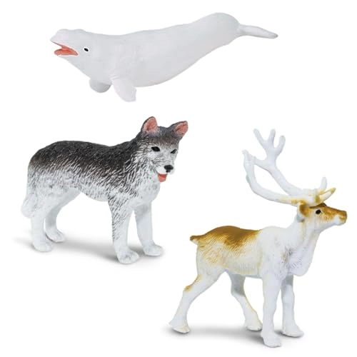 Harp Seal + Husky + Caribou + Arctic Rabbit + Killer Whale + Walrus + Arctic Fox + Beluga Whale + Igloo + Polar Bear - Arctic - 10 pcs