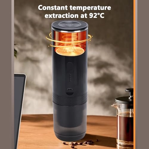 Portable Coffee Maker - 2 in 1 Grind & Capsules 20BAR 7500mAh