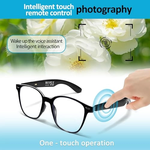 AI Smart Glasses - Bluetooth 5.4 Real-Time Translation Anti-Blue Light Lenses