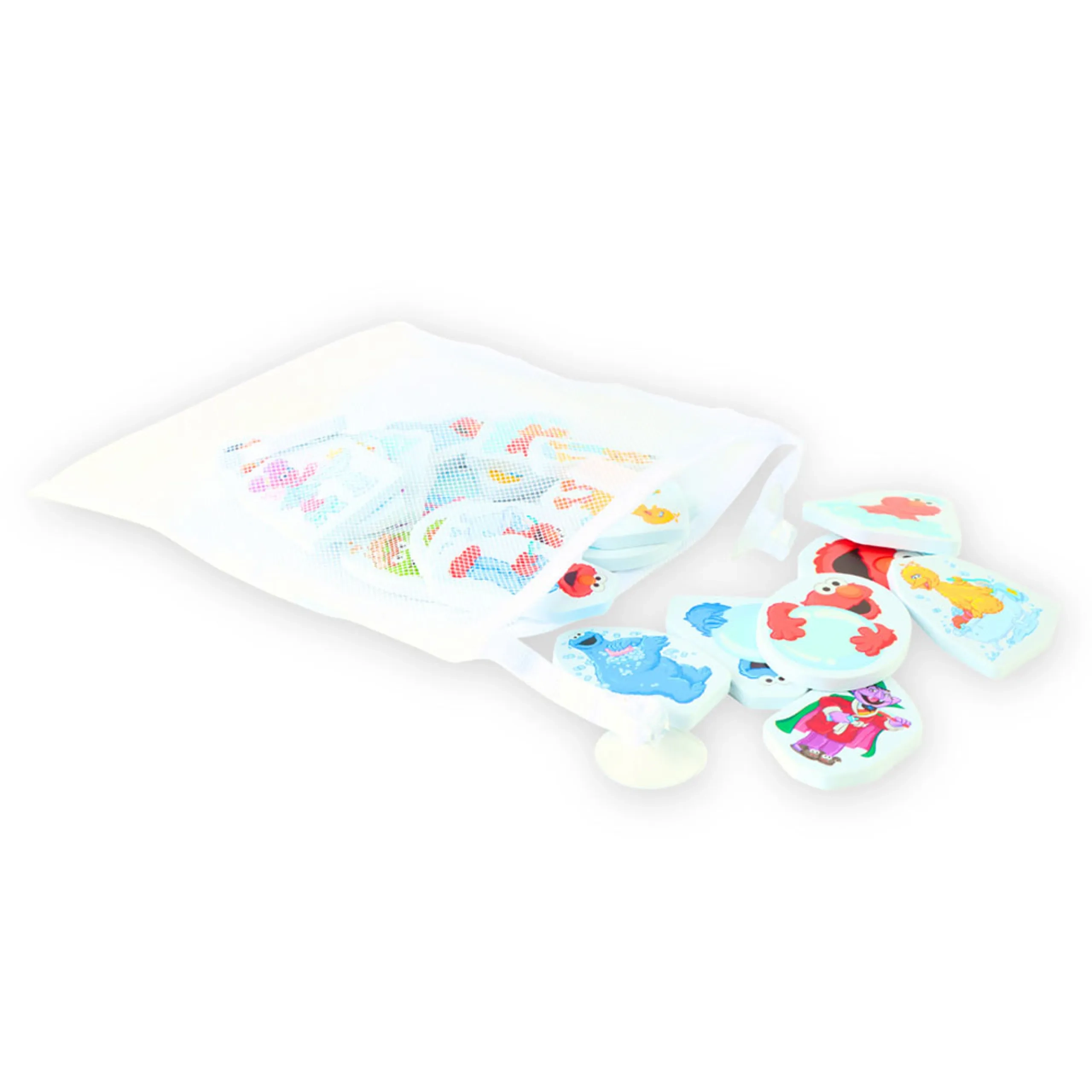 Foam Bath Clings - 26 Pcs Mesh Storage Bag with Suction Cups