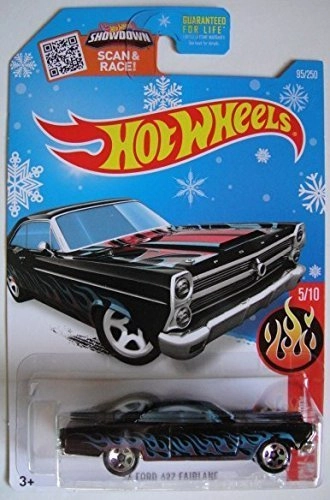 Hot Wheels Hw Flames - 66 Ford 427 Fairlane blue