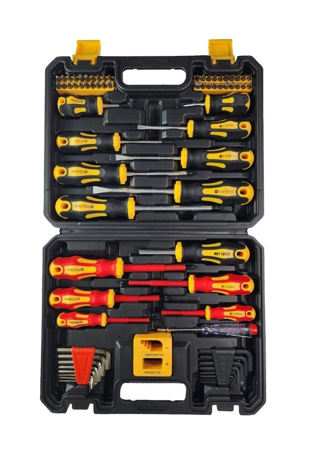 Magnetic Slotted and Phillips Screwdriver Set (72 Pcs)