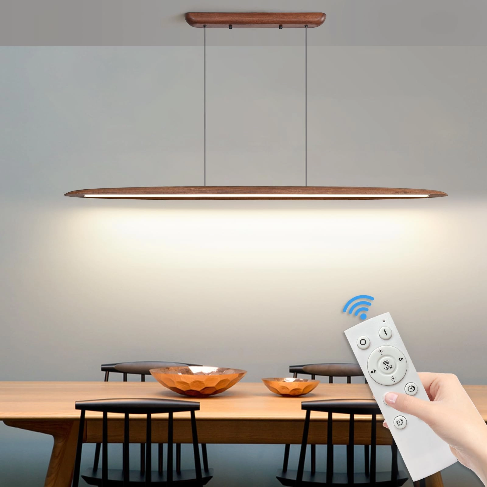 Round Pendant Light - 1.2m