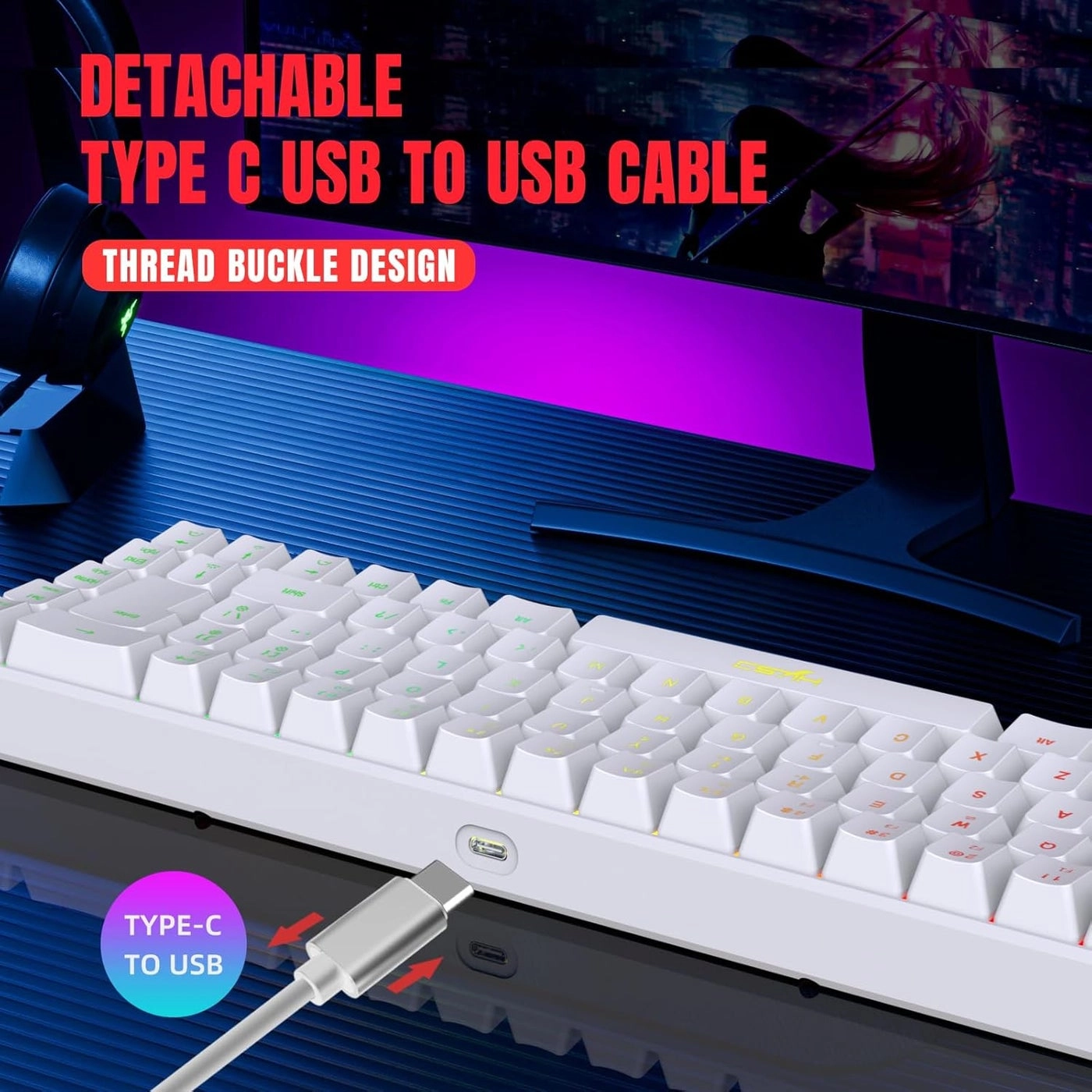 60% Wired Gaming Keyboard