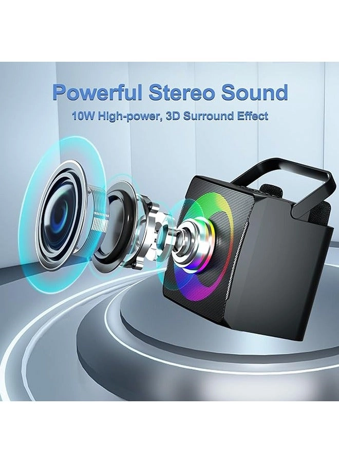 SD-508 - Mini Karaoke Bluetooth Speaker LED Lights Built-In Microphone