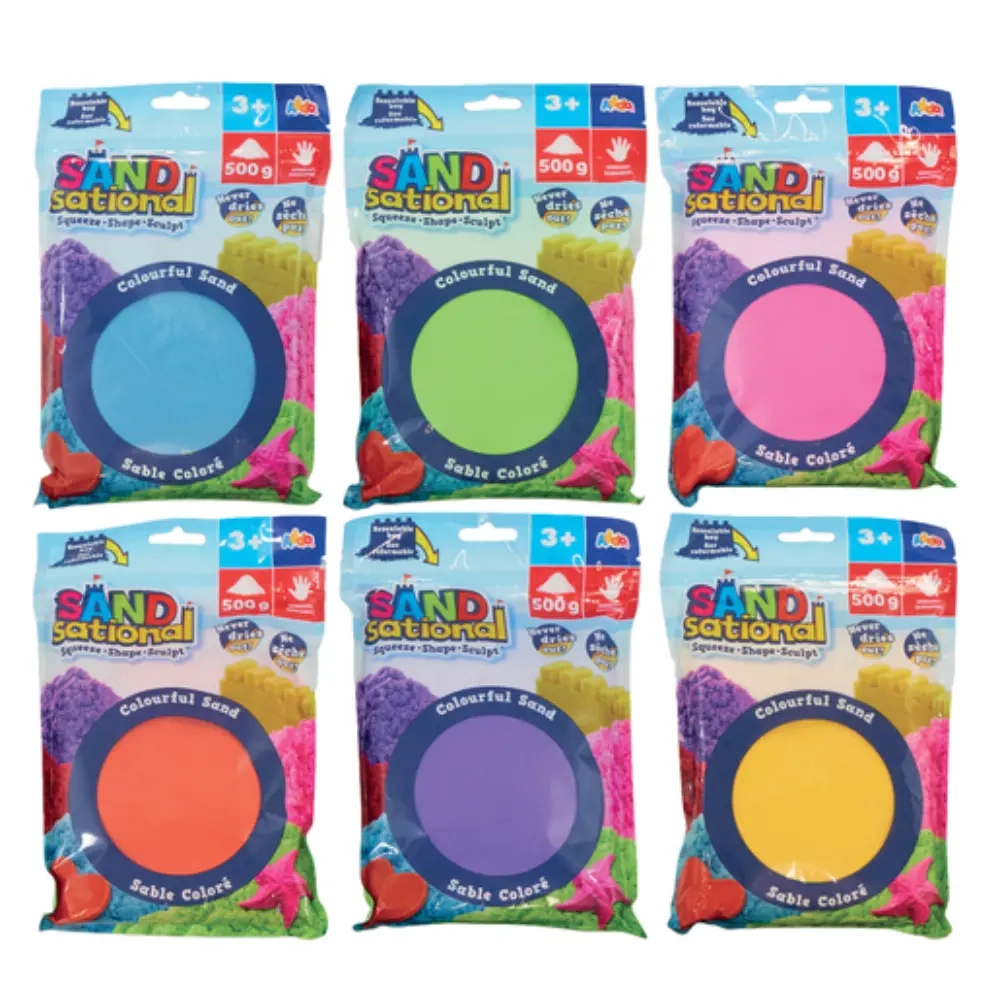 Sandsational Sand Bucket - 500g 6 Pieces