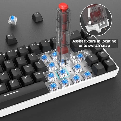 2-in-1 Keycap Switch Puller - 304 Stainless Steel Blue