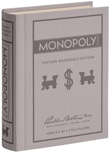 WS Game Company Monopoly: Vintage Bookshelf Edition