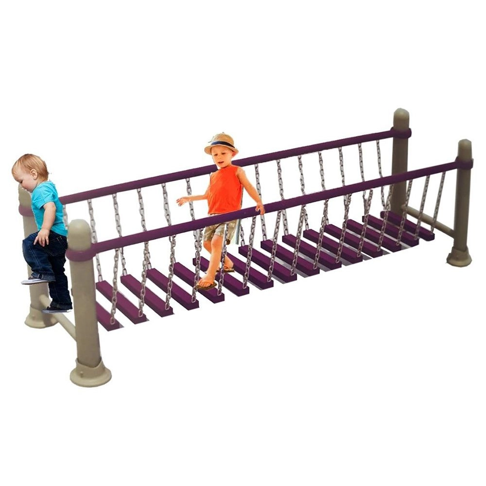 Outdoors Balance Swinging Walking Trail Bars - Blue 3+