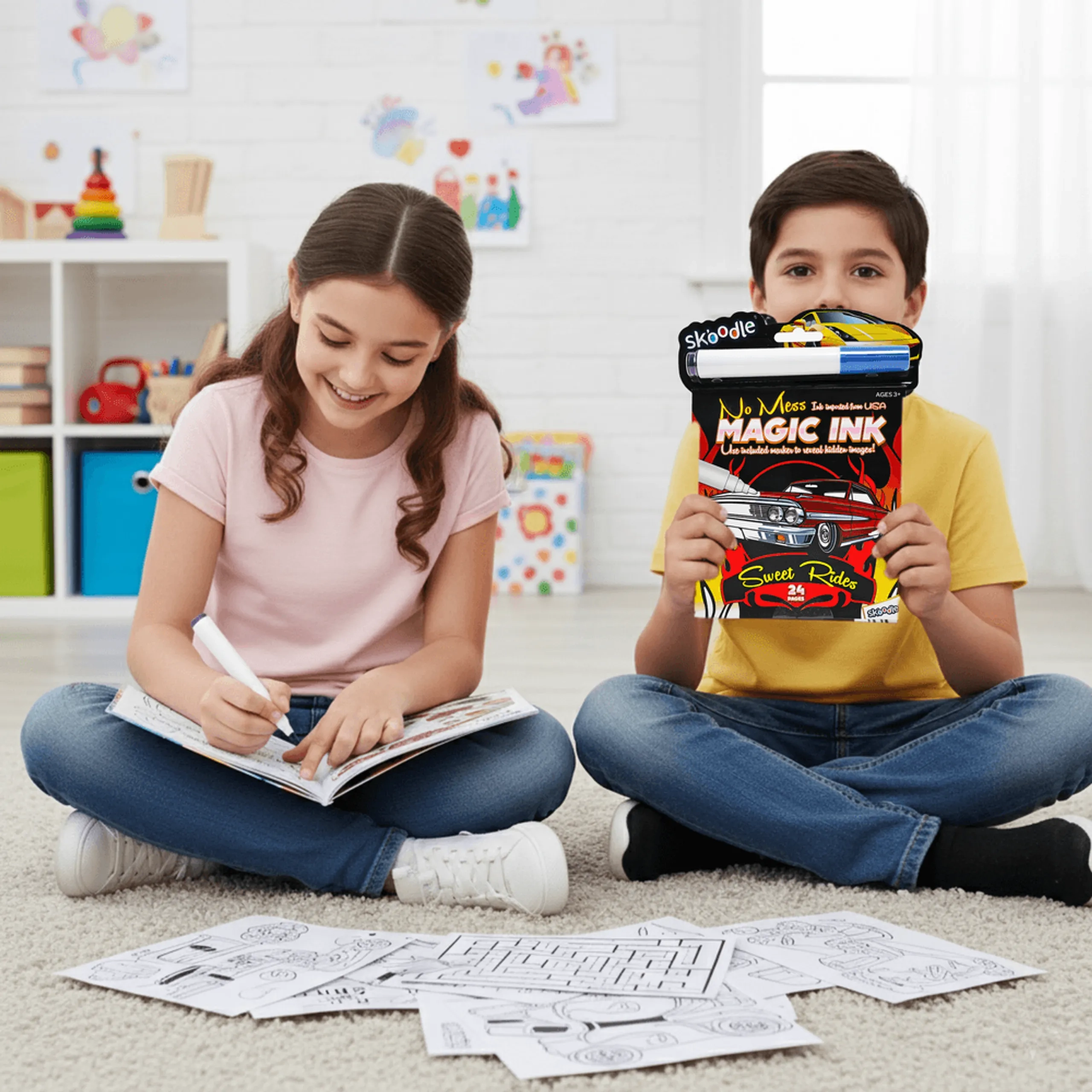 Magic Ink Activity Book With Marker - 1 Magic Marker