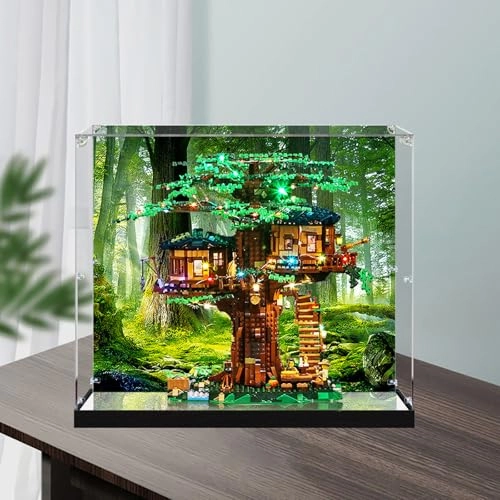 Acrylic Display Case - Compatible with Le-go 21318 45 x 45 x 42 cm