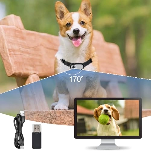 Pet Camera Collar - 1080p 170°