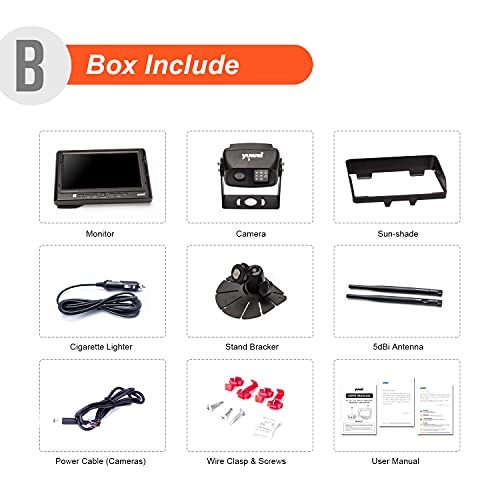 Digital Wireless Backup Camera System - Night vision Wireless 1080P