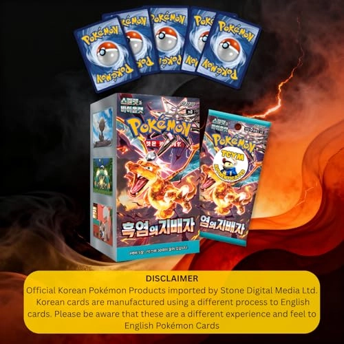 Pokémon Obsidian Flames Booster Pack - Korean 5pcs