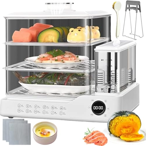 360° Steam Cycle Electric Food Steamer - 26L