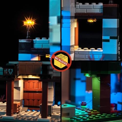 LED Light Set - Compatible with Lego 21261 The Wolf Stronghold