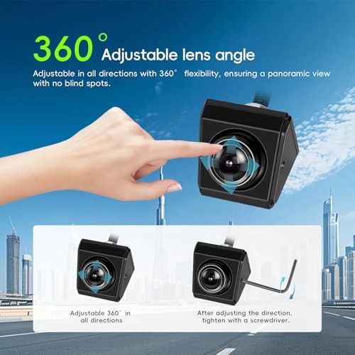 Reversing Camera - Night vision wired + Monitor - 4.3 Inch 1024 x 600