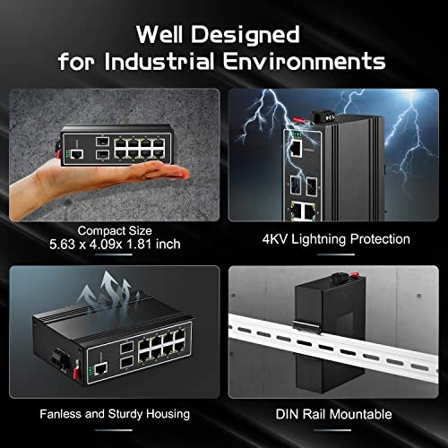 10 Port Gigabit Managed - 8-ports