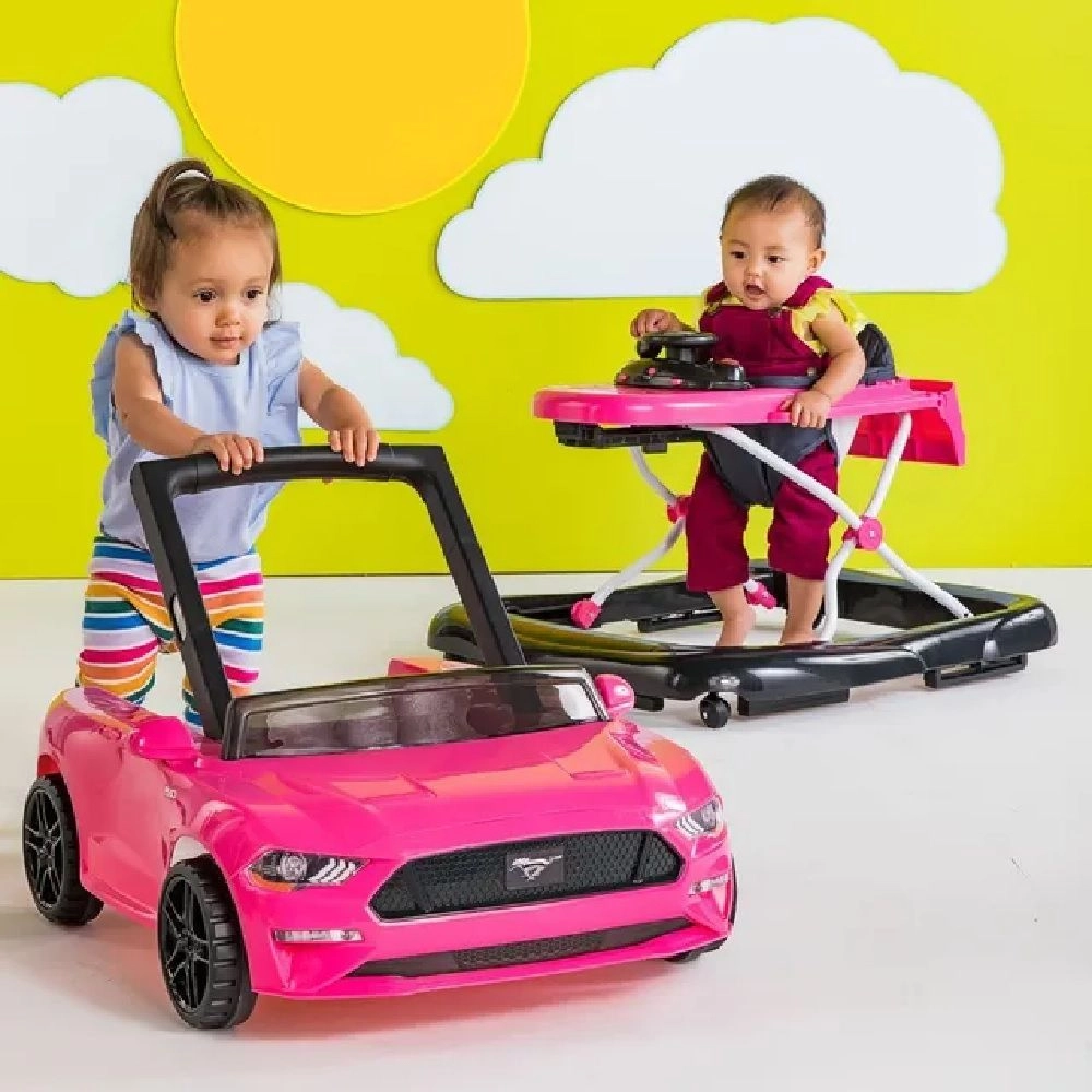 Ford Mustang 4-in-1 - Baby Activity Walker Pink