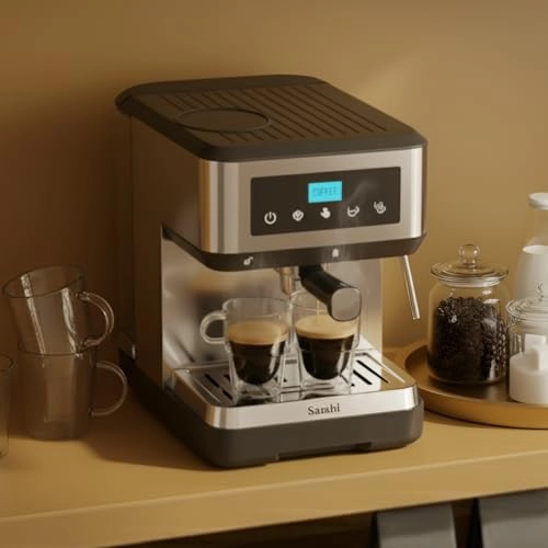 20-Bar Coffee Maker - 1.6L Milk Frother