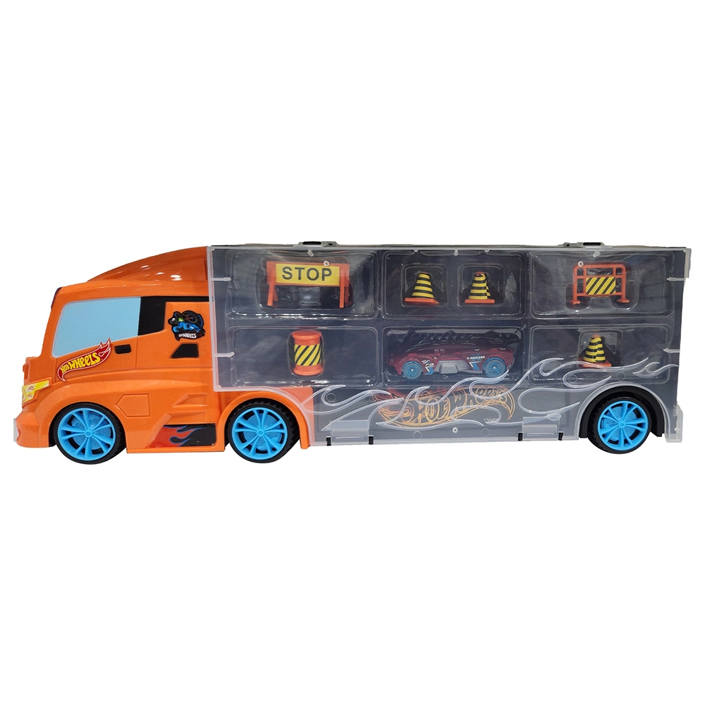 Hot Wheels Carry Case Truck - 40cms 14 cars