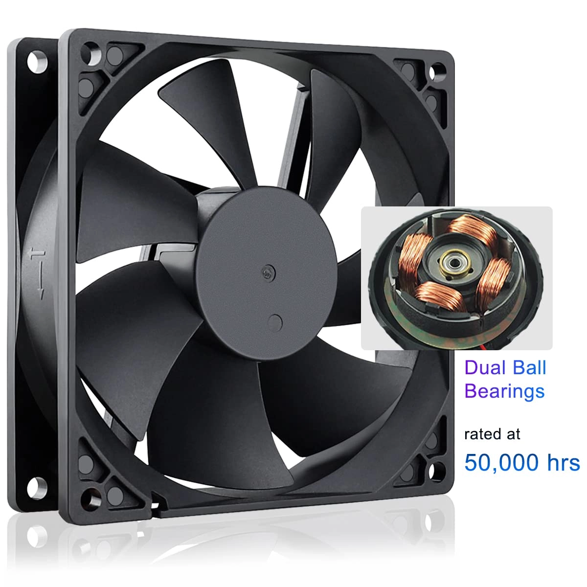 Computer Case Fan - 2-Pack 92mm