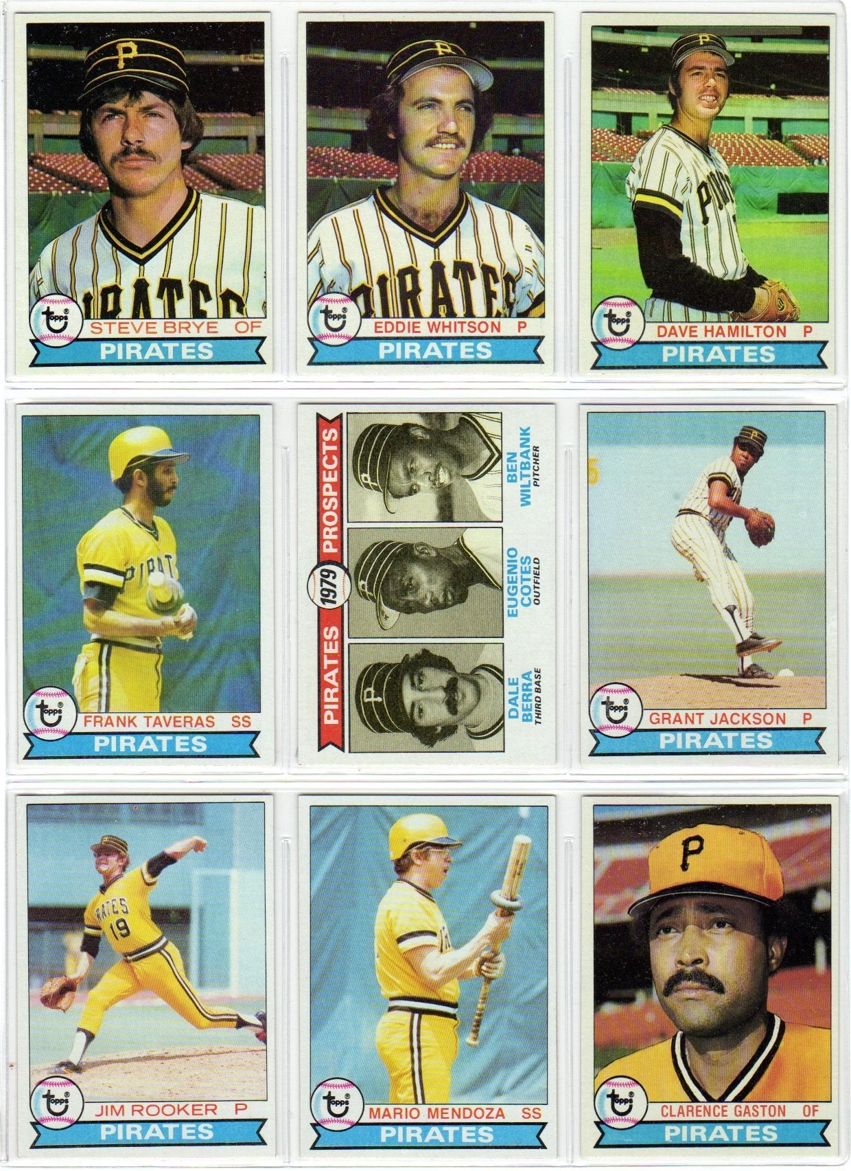 Pittsburgh Pirates 1979 Baseball Team Set - 27pcs