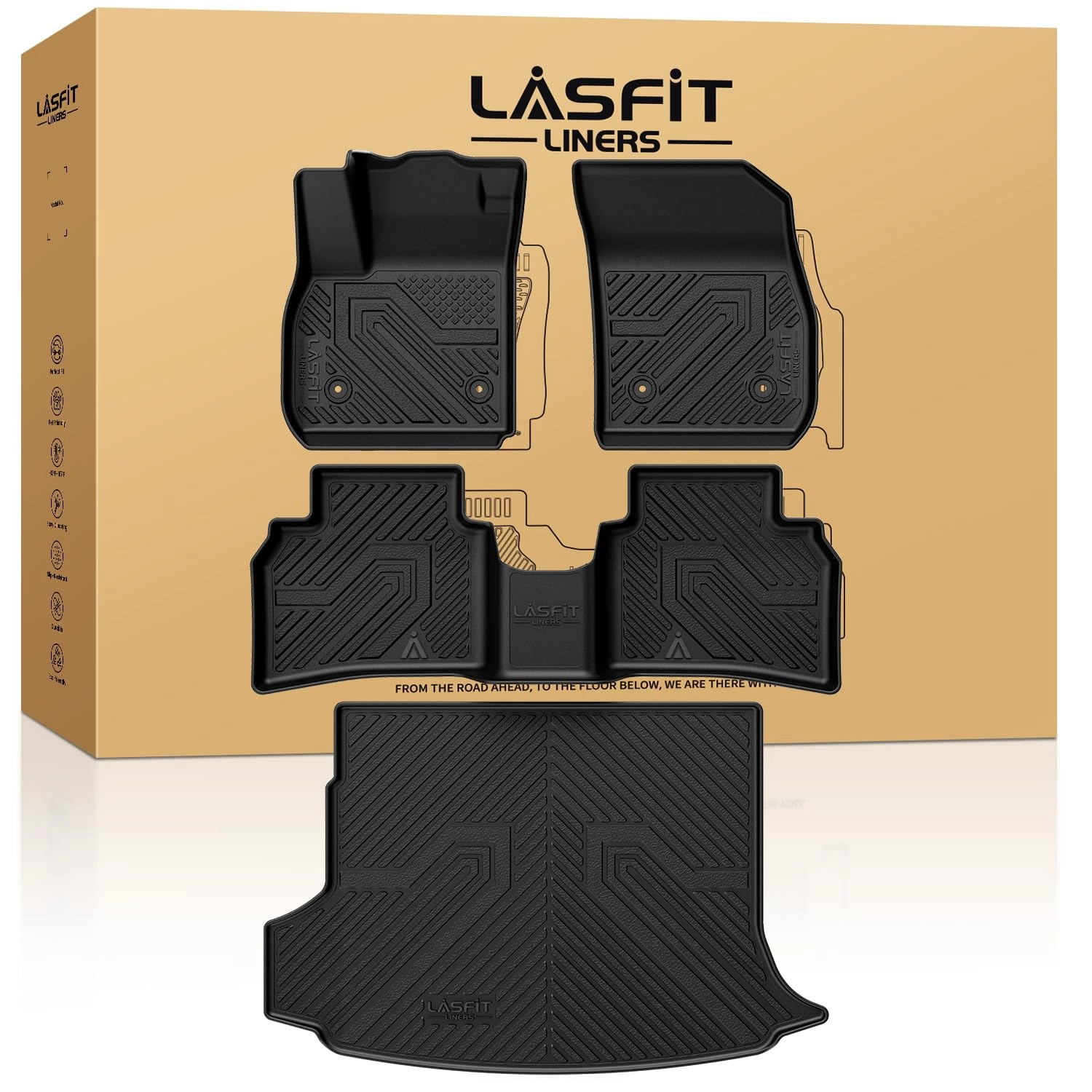 LASFIT Floor Mats for Buick Envision - 2021-2026 1st & 2nd Row