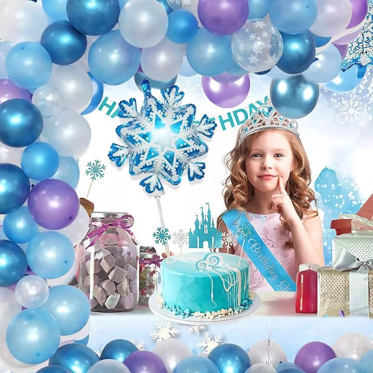 Birthday Party Balloon Arch - 78pcs