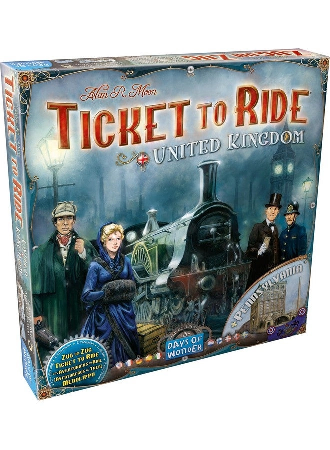 Days of Wonder Ticket to Ride: United Kingdom + Ticket to Ride: Pennsylvania