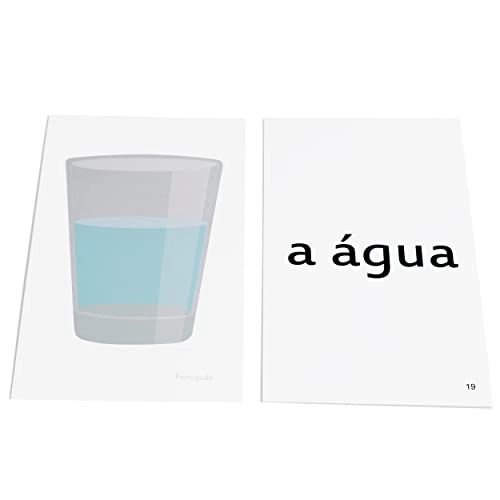 Portuguese Beginning Vocabulary Flash Cards - 5 years and up 192 pieces