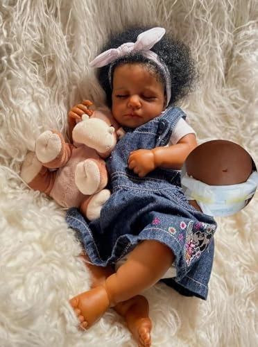 Anano Reborn Baby Doll - 20 Inch Silicone Biracial