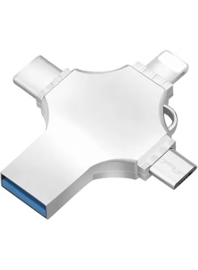 4-in-1 OTG USB Flash Drive - Type-C Lightning Micro USB USB 3.0 16GB