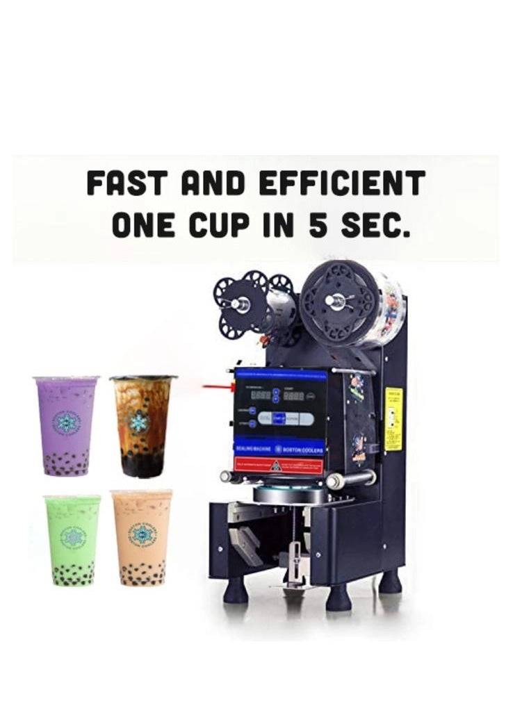 Fully Automatic Bubble Tea Cup Sealing Machine - LCD 220V 400W