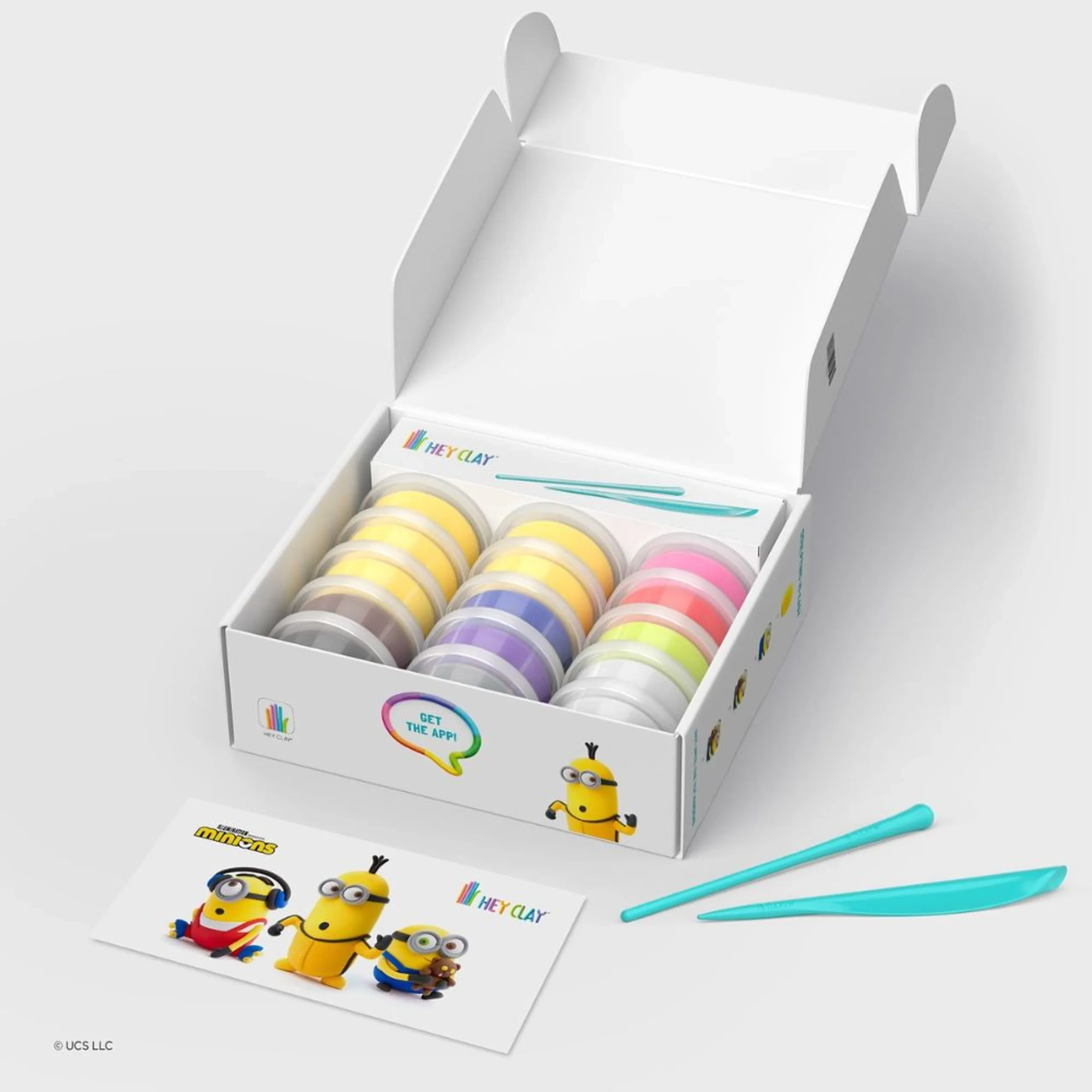 MINIONS Colourful modelling air-dry clay - 3+ years 15 pcs