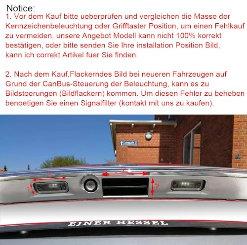 Rear View Camera - Night vision 1280 x 720 pixels