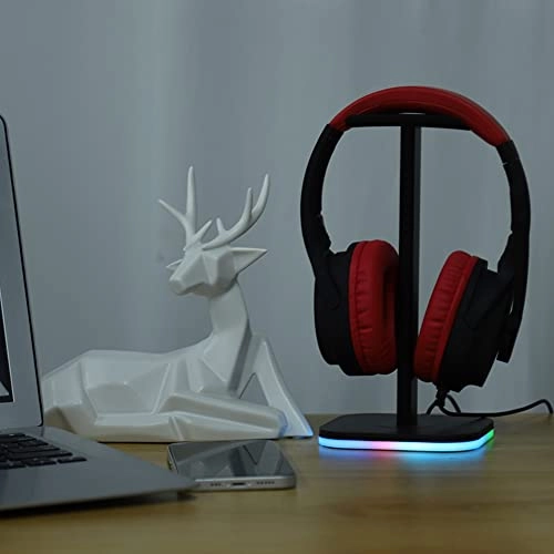 Headphone Stand for Headset - RGB USB Pickup Light