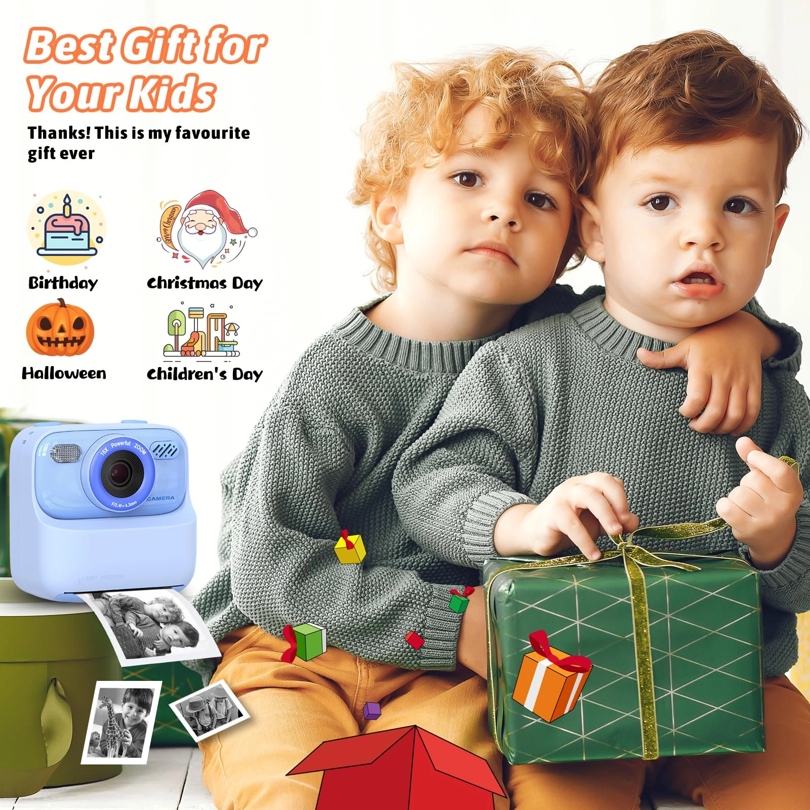 Instant Print Camera - 32GB White