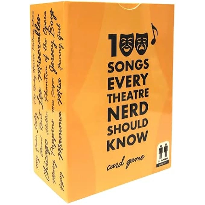 rayihni 100 SONGS EVERY THEATRE NERD SHOULD KNOW - ULTIMATE MUSICAL THEATRE BROADWAY CLASSIC DECK - Card Game