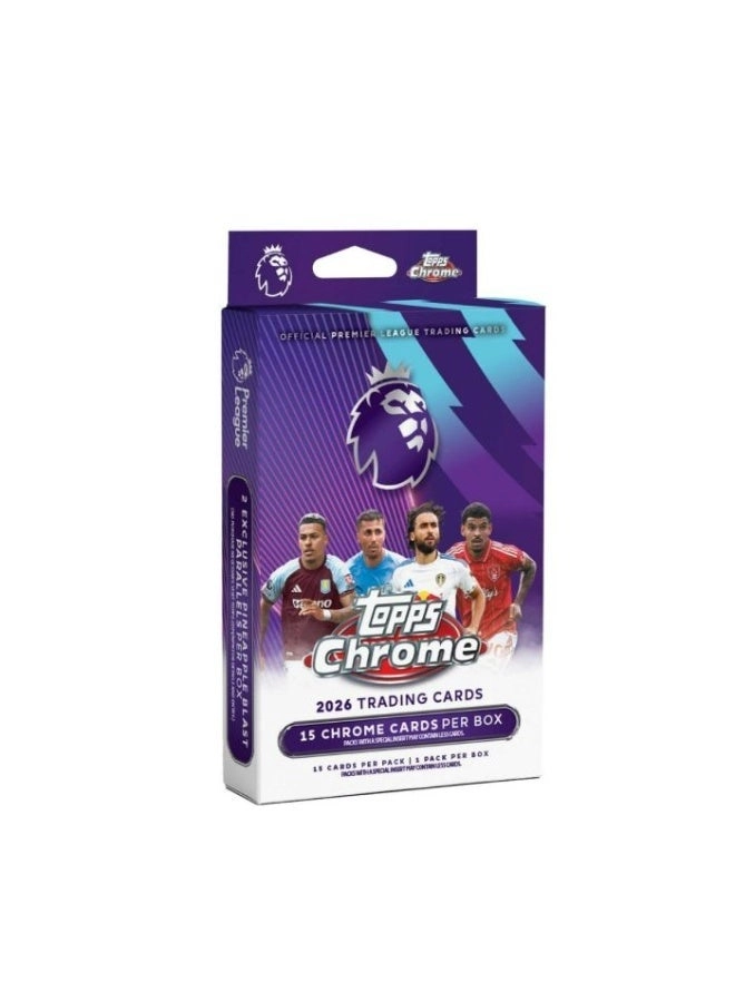 Premier League Chrome 2026 Hanger Box - 15pcs
