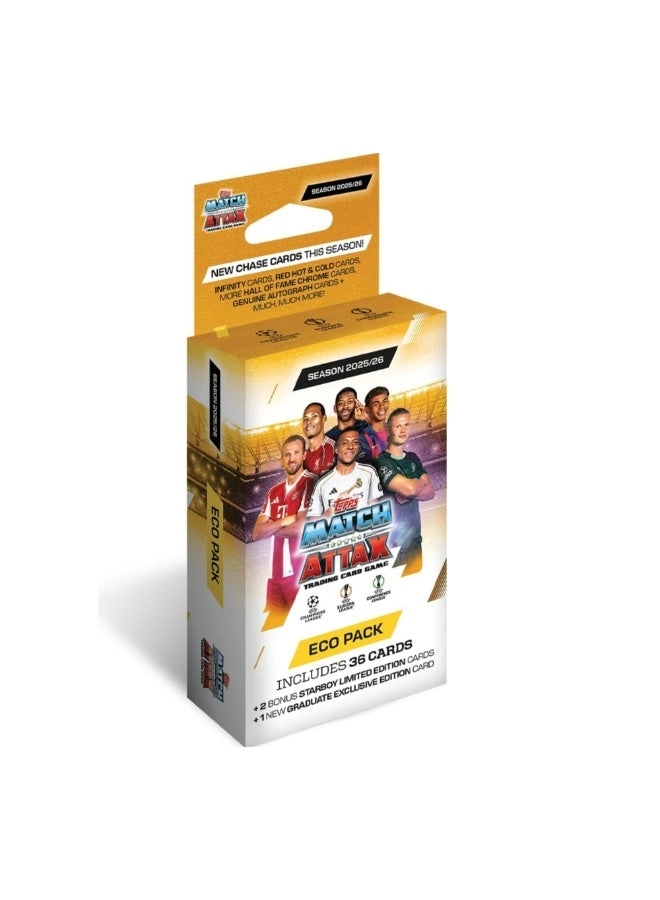 Topps Match Attax 2025/26 Eco Pack - 3 (12-card) Packets