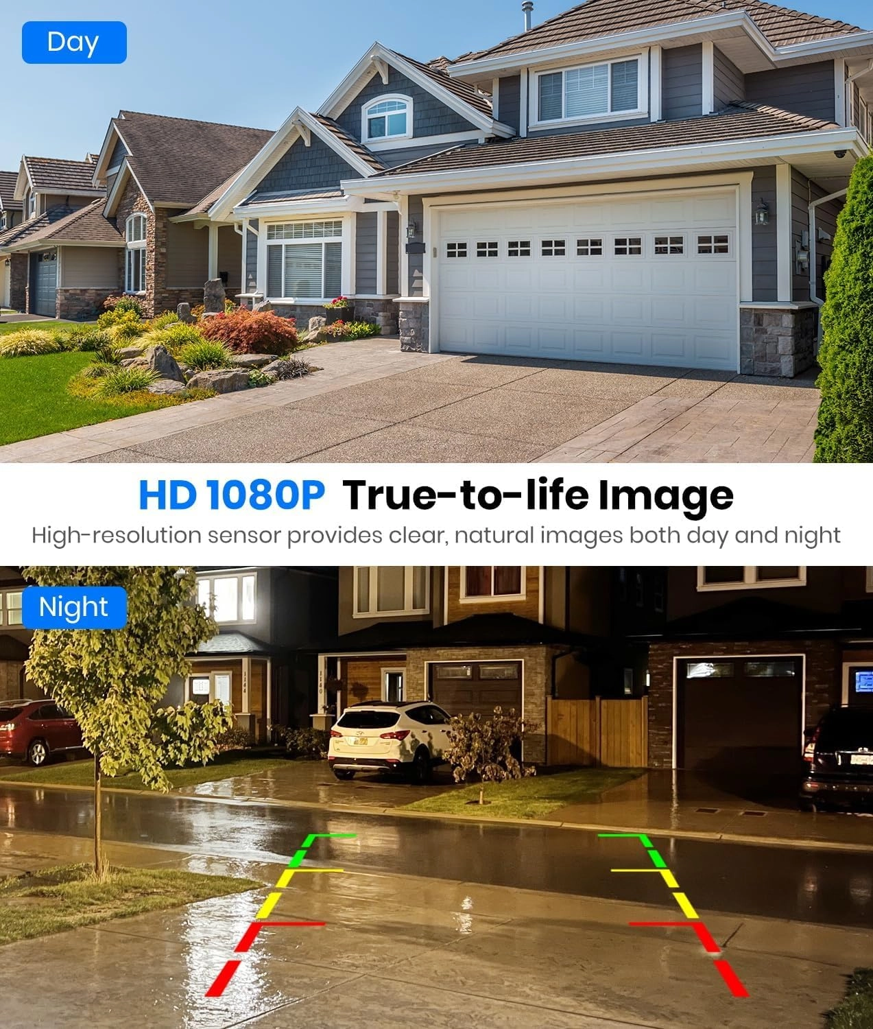 Magnetic Solar Wireless Backup Camera - Night Vision Wireless 1080P