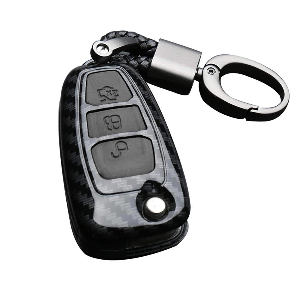 happyit Key Cover Case - Ford Focus Mondeo Edge Fiesta Kuga MK4 Fusion Escort Ecosport