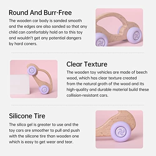 Small Wooden Cars - 3 months+ 2 pieces