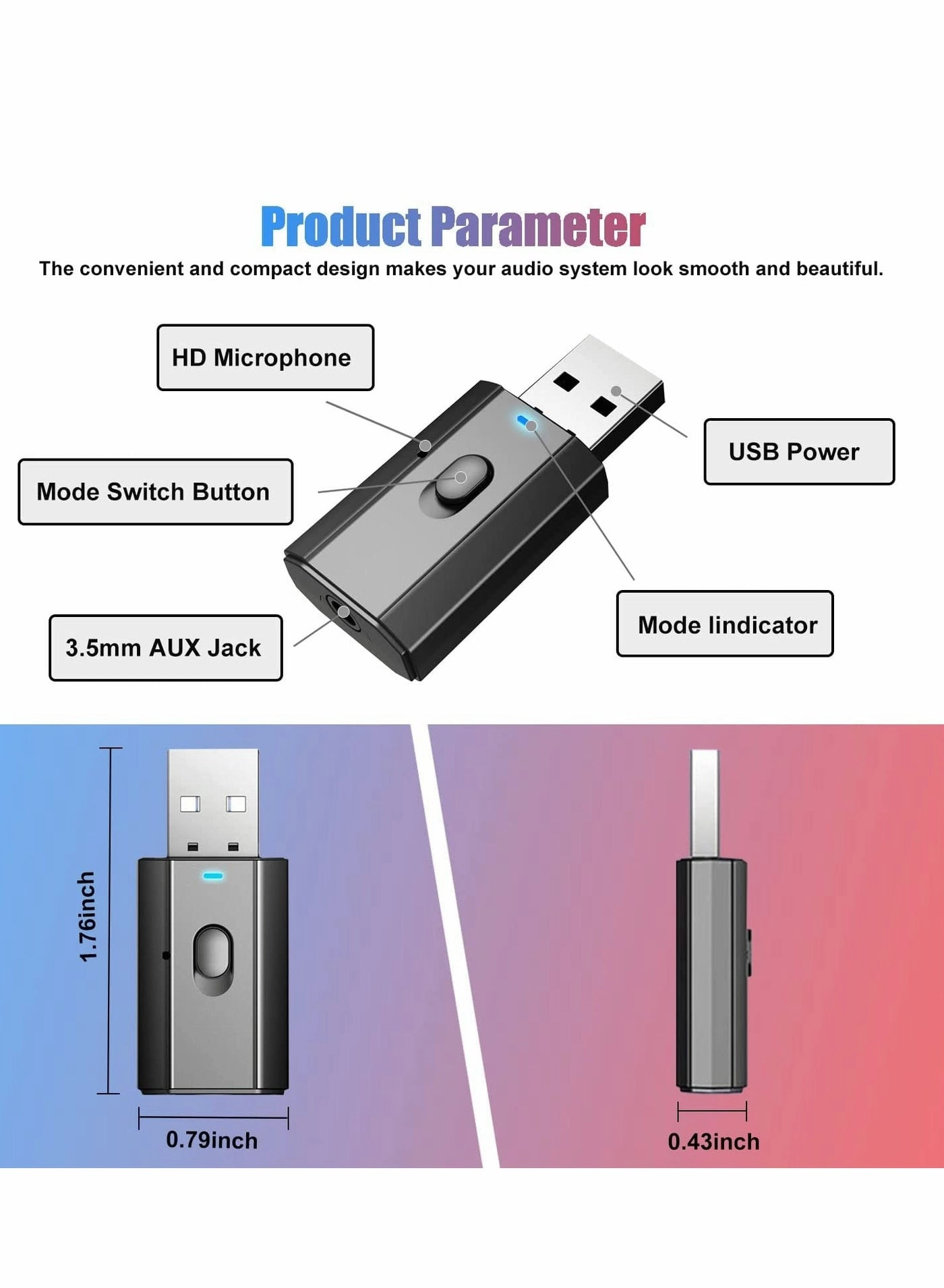 USB Bluetooth Adapter - Bluetooth 5.0