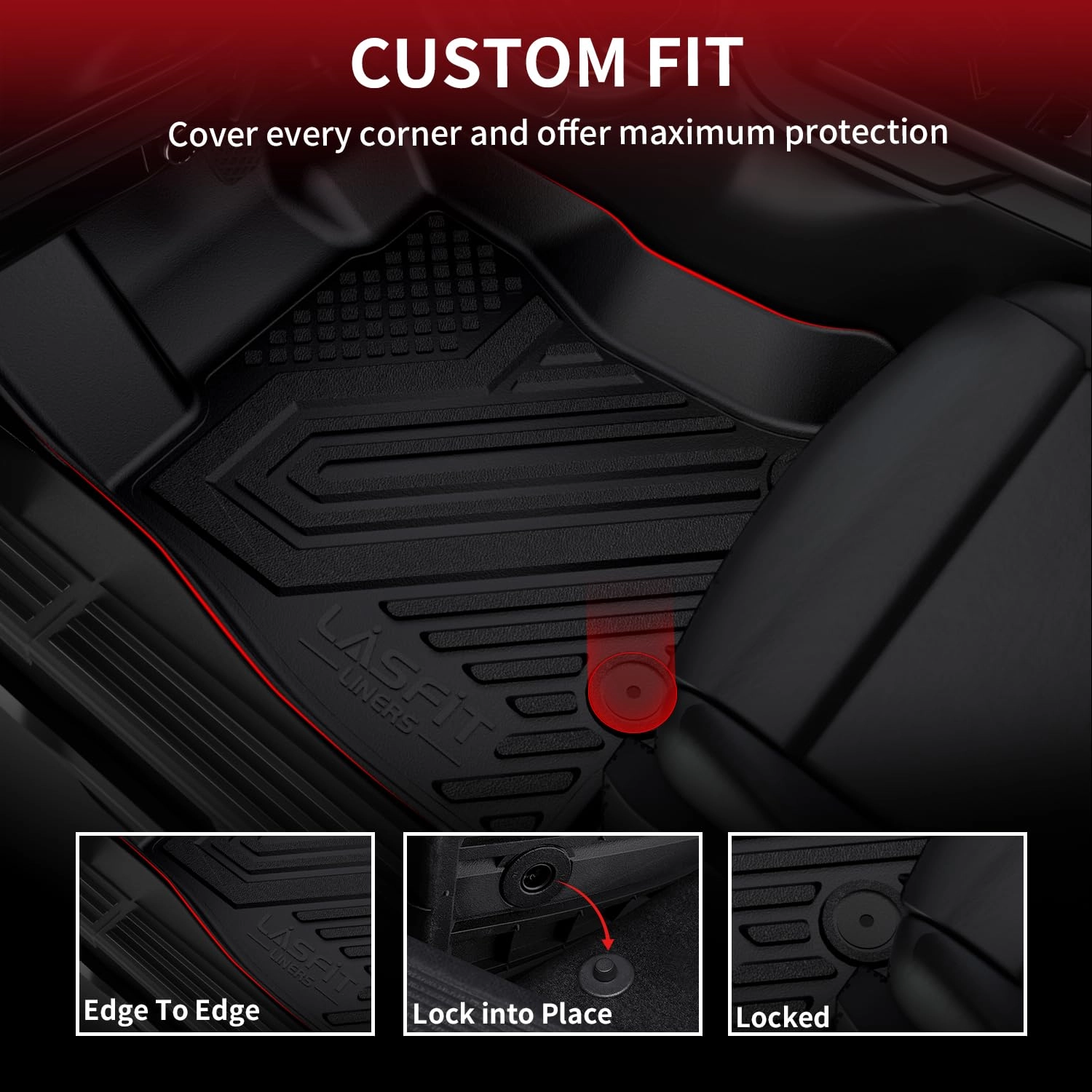 Floor Mats - Ram 1500 Crew Cab 2019-2024 1st & 2nd Row